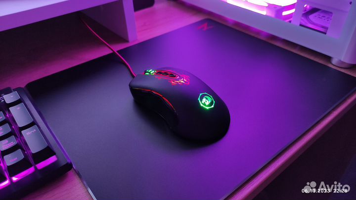 Мышь проводная Redragon Origin черный