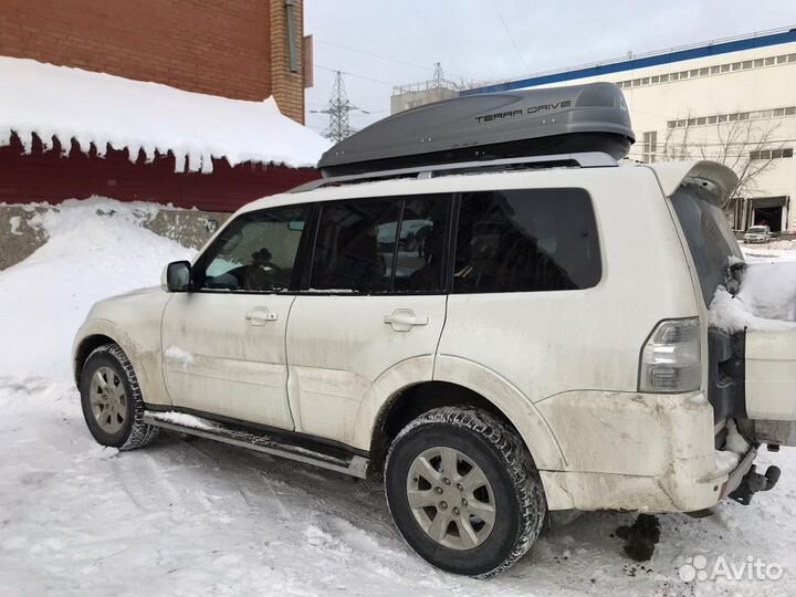 Багажник на крышу Mitsubishi Pajero (бесшумный)