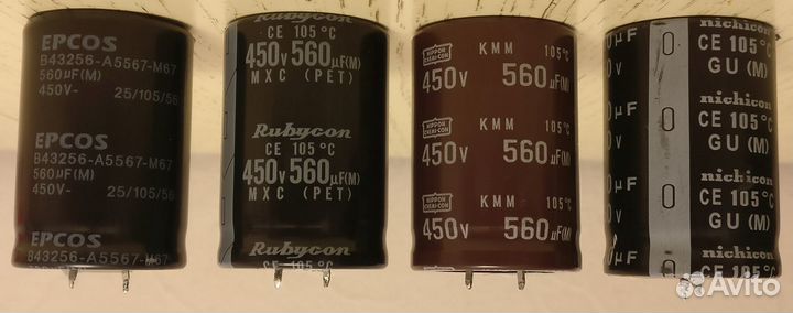 Конденсаторы Nippon 450V 470 uF 560 uF 1500 uF