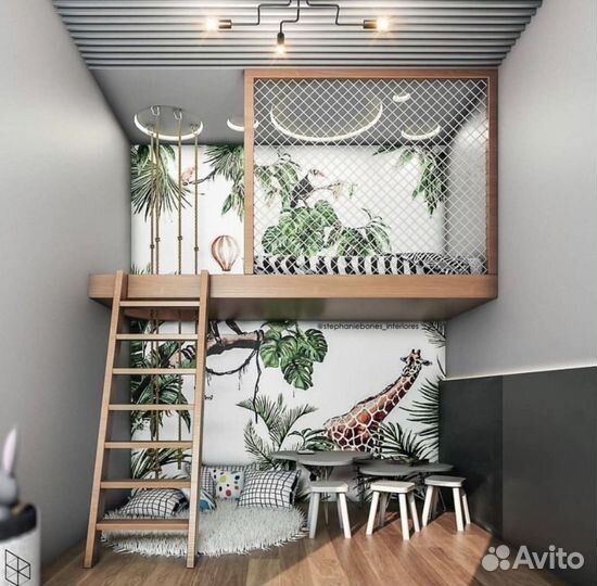 Детский комплекс: кровать + игровая зона