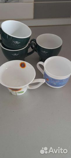 Посуда кружки,салатники,сахарница