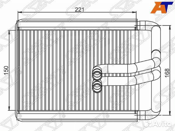 Радиатор отопителя салона KIA sportage