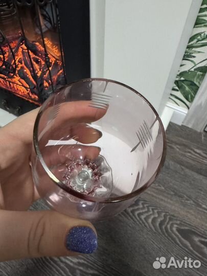 Фужер цветное стекло СССР