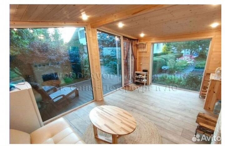 Баня каркасная 7х5 м S5–045-M331