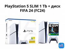 Sony PlayStation 5 SLiM PS5+ FIFA 24+ Гарантия год