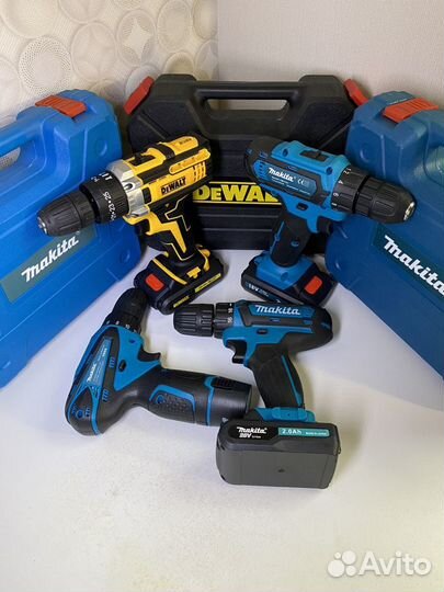 Шуруповерт DeWalt, Makita новые