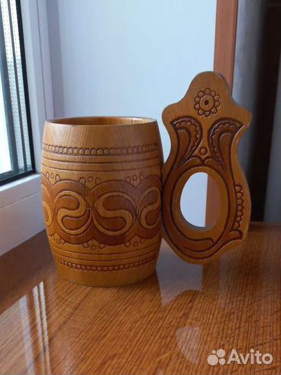 Деревянная кружка