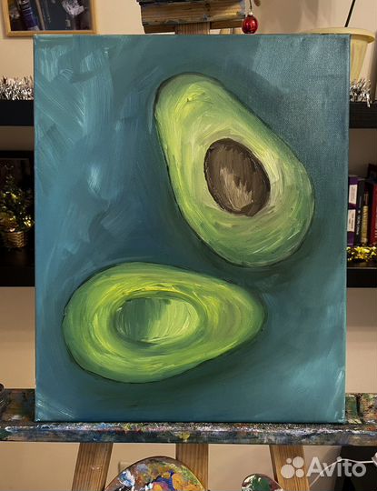 Картина маслом «Авокадо»