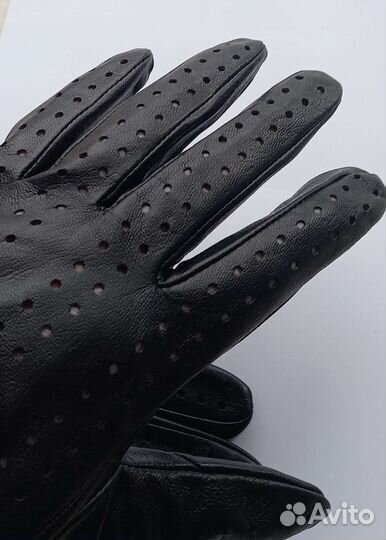 Перчатки кожанные с перфорацией