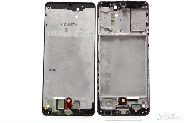 Рамка дисплея для Samsung A31 Черная