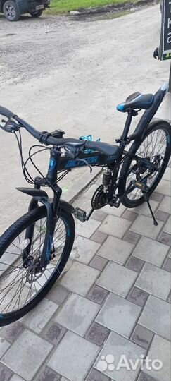 Двухподвесной складной велосипед на 26 колёсах