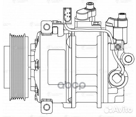 Компрессор кондиц. для а/м VW Touareg (02) /Aud