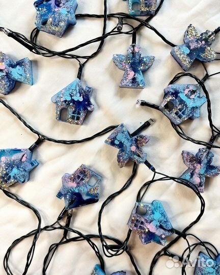 Гирлянда из эпоксидной смолы