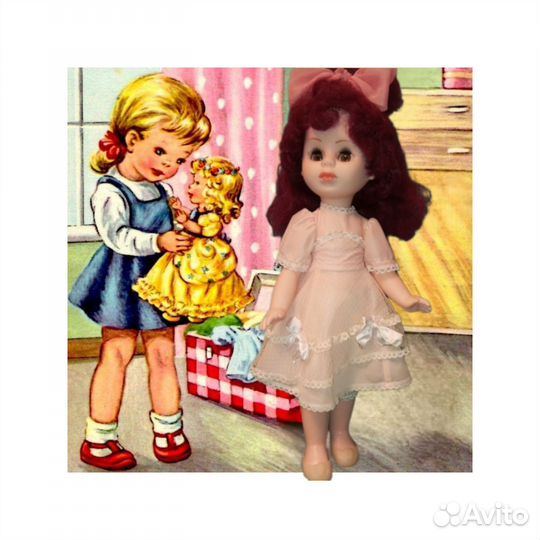 Кукла СССР ленигрушка, клеймо, 47 см