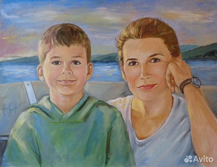 Портреты и картины на заказ по фото. Не печать