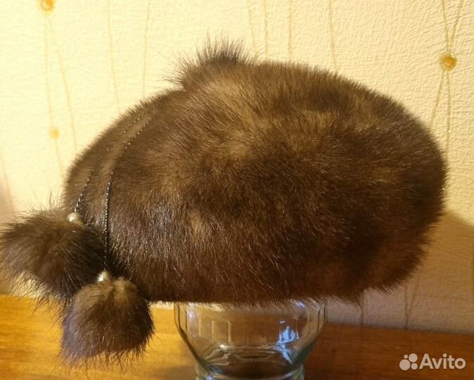 Берет женский норковый