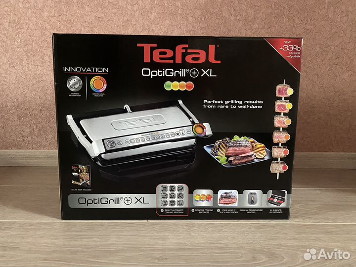 Умный электрогриль Tefal Optigrill+XL