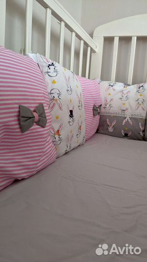 Бортики в детскую кроватку новые