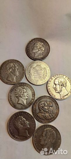 Двойные талеры, серебро. Германия