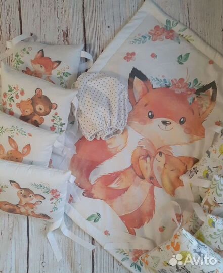 Полный комплект(бортики+простынь+оделкоя