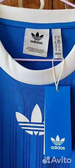 Футболка мужская синяя Adidas