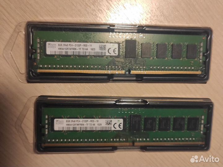 Оперативная память DDR4 16Гб (2x8Гб) 2133 ECC REG