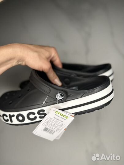 Сабо Crocs Classic Clog Унисекс черные белые