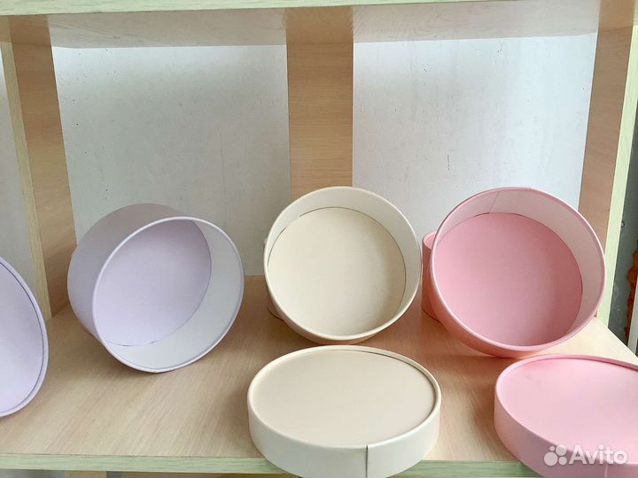 Круглые коробки шляпные коробки новые