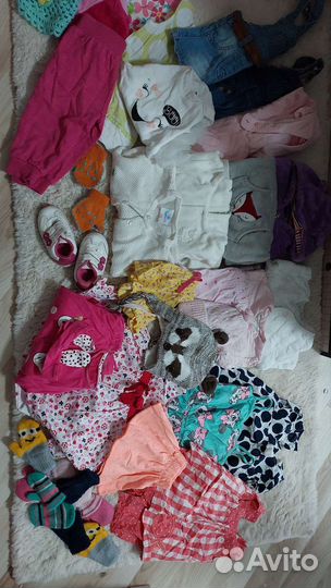 Пакет вещей на девочку 6-9 мес