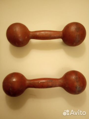 Гантели чугунные СССР, 3 и 4 кг