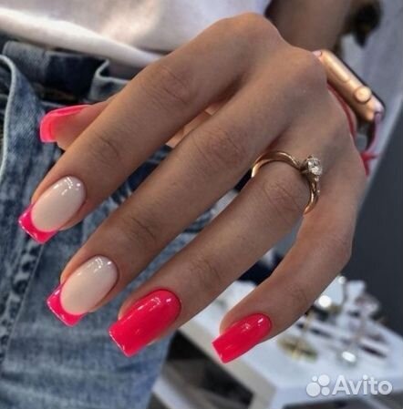 Маникюр коррекция ногтей /укрепление