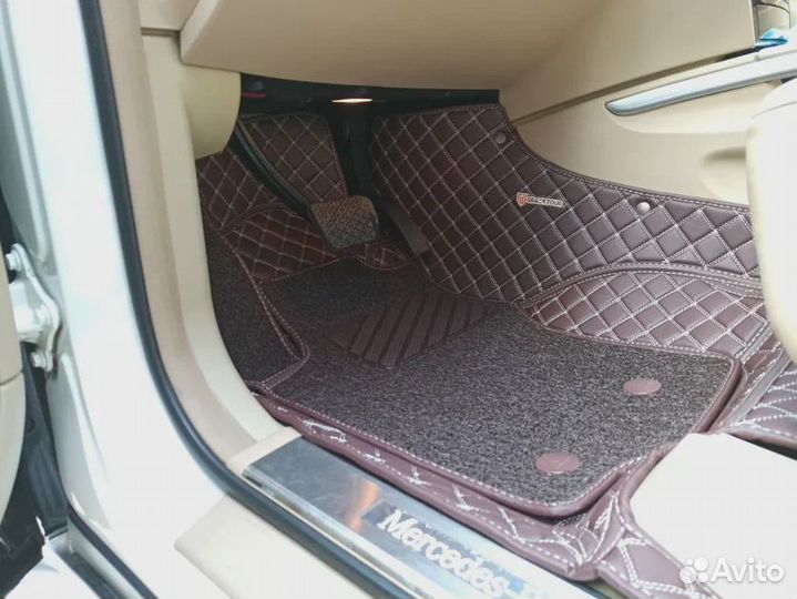 Автомобильные 3D коврики из экокожи 3Д автоковрики