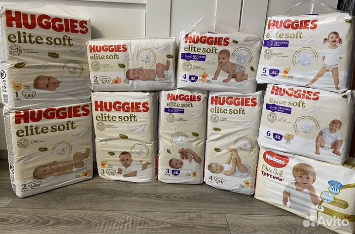 Huggies Elit Soft подгузники и трусики