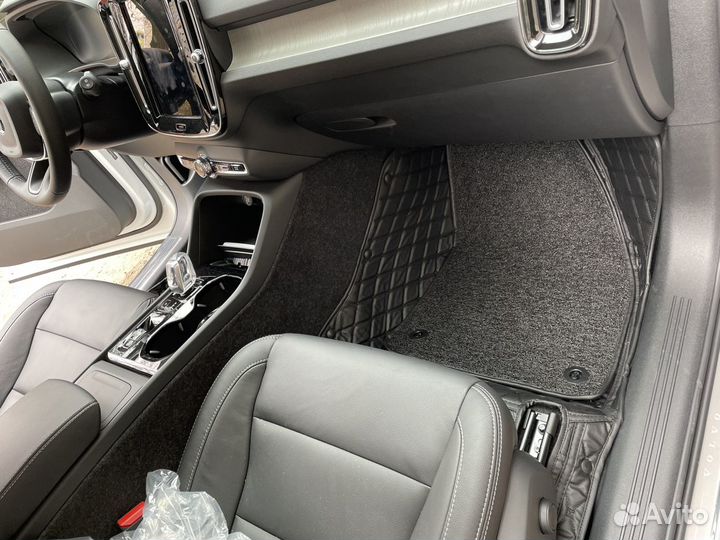 3д авто коврики из экокожи