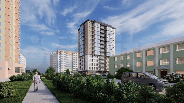 3-к. квартира, 62,2 м², 7/12 эт.