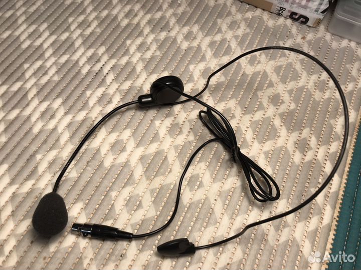 Микрофон петличный с оголовьем