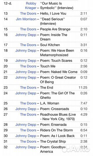 The Doors - When You're Strange /OST/ CD Rus