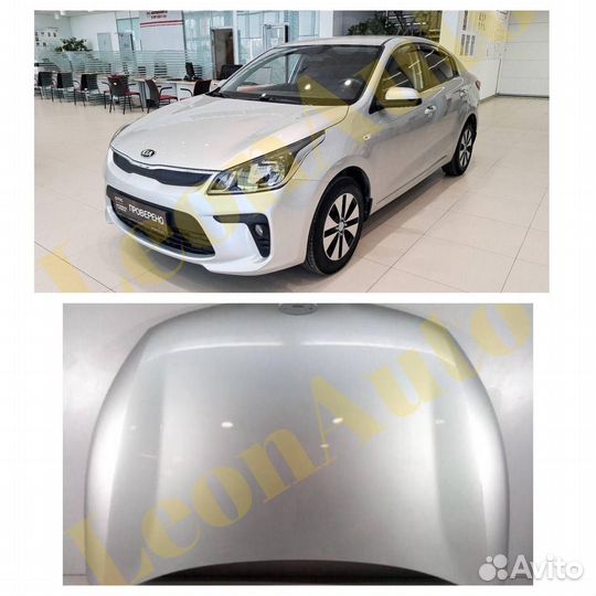 Капот Kia Rio 4 2017-2023 sleek silver