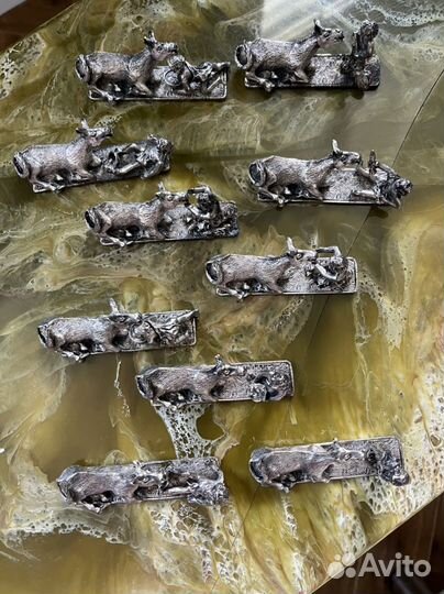 Бронза Серебрение Антикварная