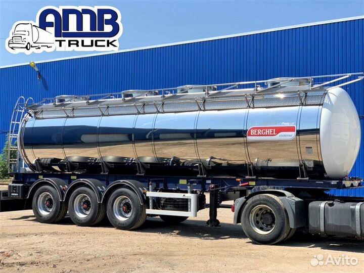 Полуприцеп пищевая цистерна BERGHEL 24500Л 3-осная, 2023