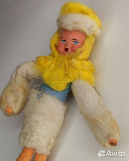 Старинная ватная игрушка