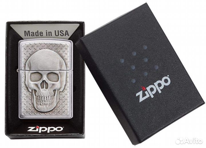 Зажигалка Zippo 29818 Skull with Brain Surprise