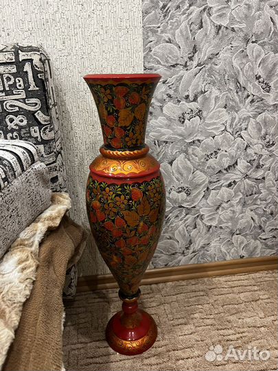 Хохлома ваза