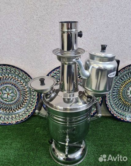 Самовар на углях 6л Новый