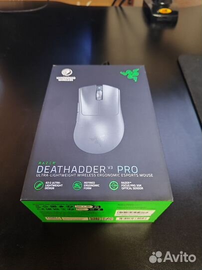 Мышь Razer deathadder v3 pro чёрная