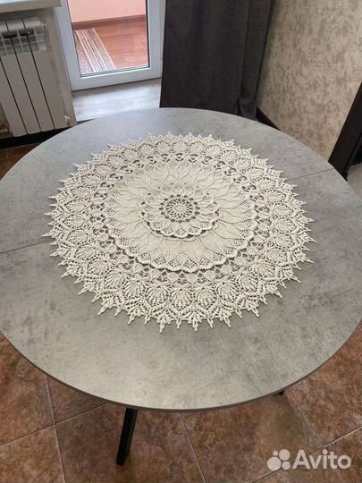 Вязанная Салфетка, мини скатерть крючком/интерьер