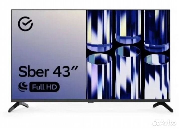 Телевизор SMART tv sber sdx 43f2128 салют тв