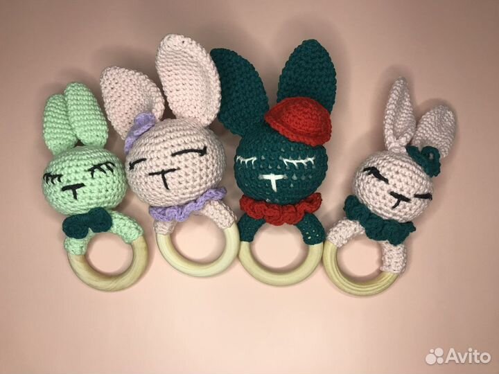 Держатель для соски пустышки грызунка погремушка