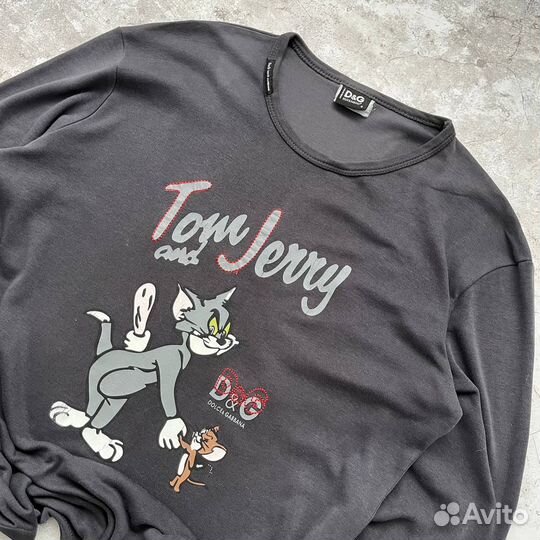 Лонгслив Dolce&Gabbana Tom Jerry винтаж y2k