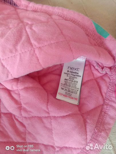 Платье next теплое, 80-86